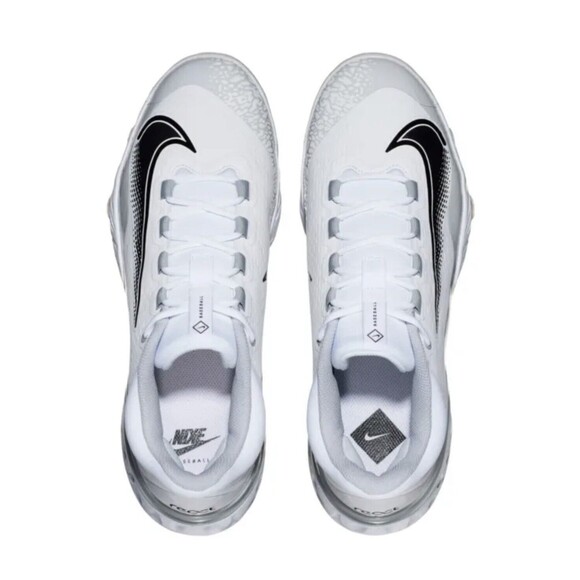 Nike Alpha Huarache Elite 4 Low MCS Baseball Molded Cleats FD6255-100 Size 10.5 - Picture 4 of 7